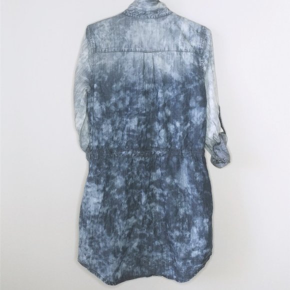 Life In Progress Acid Washed Chambray Dress - Sz M - Picture 4 of 4